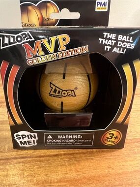 🔥New & Rare Zzzopa MVP Golden Edition Mini Basketball Fidget